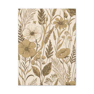 Wildflowers Pattern 003 - 18 in x 24 in Matte Canvas, Stretched, 1.25 in