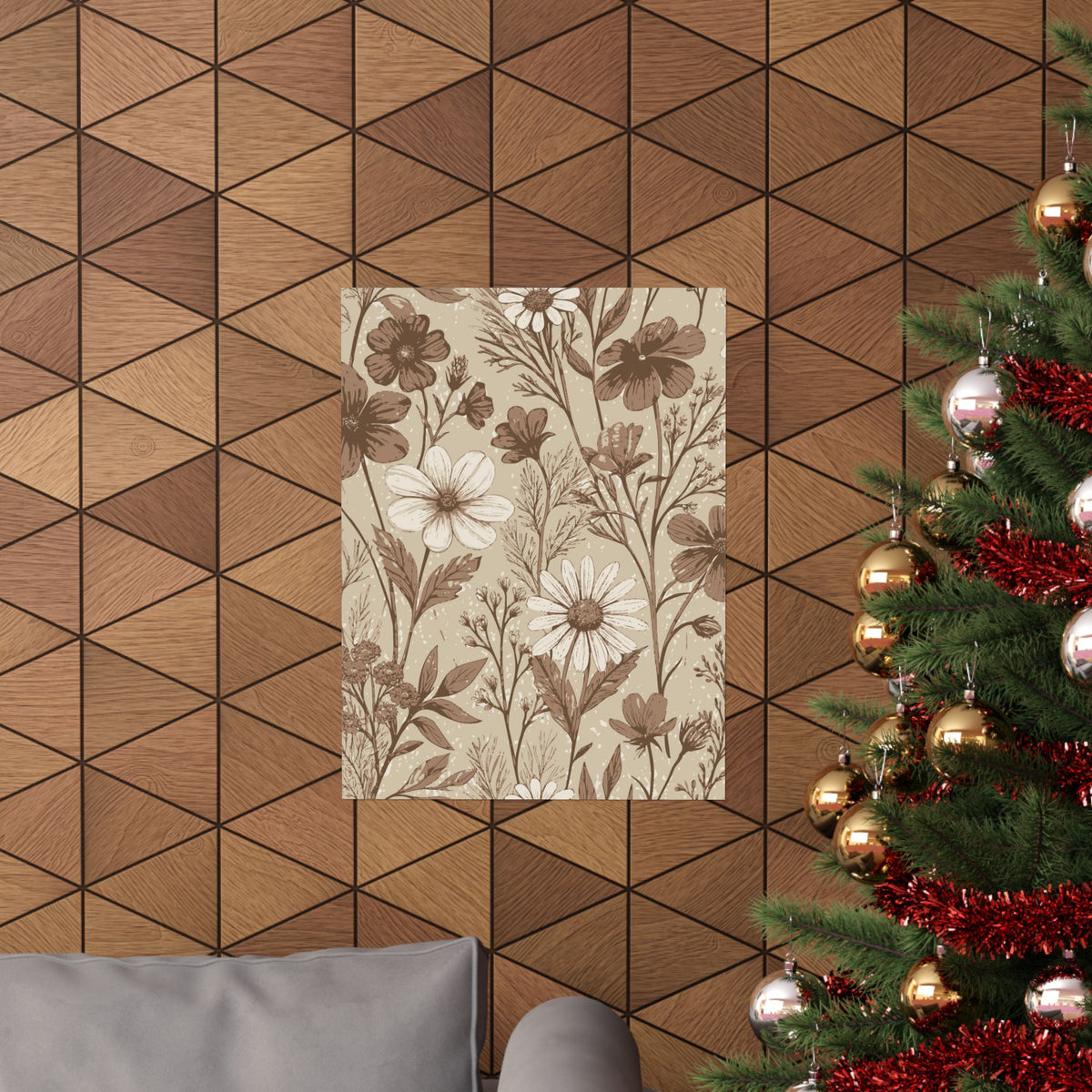 Wildflowers Pattern 077 - 18 in x 24 in Matte Poster