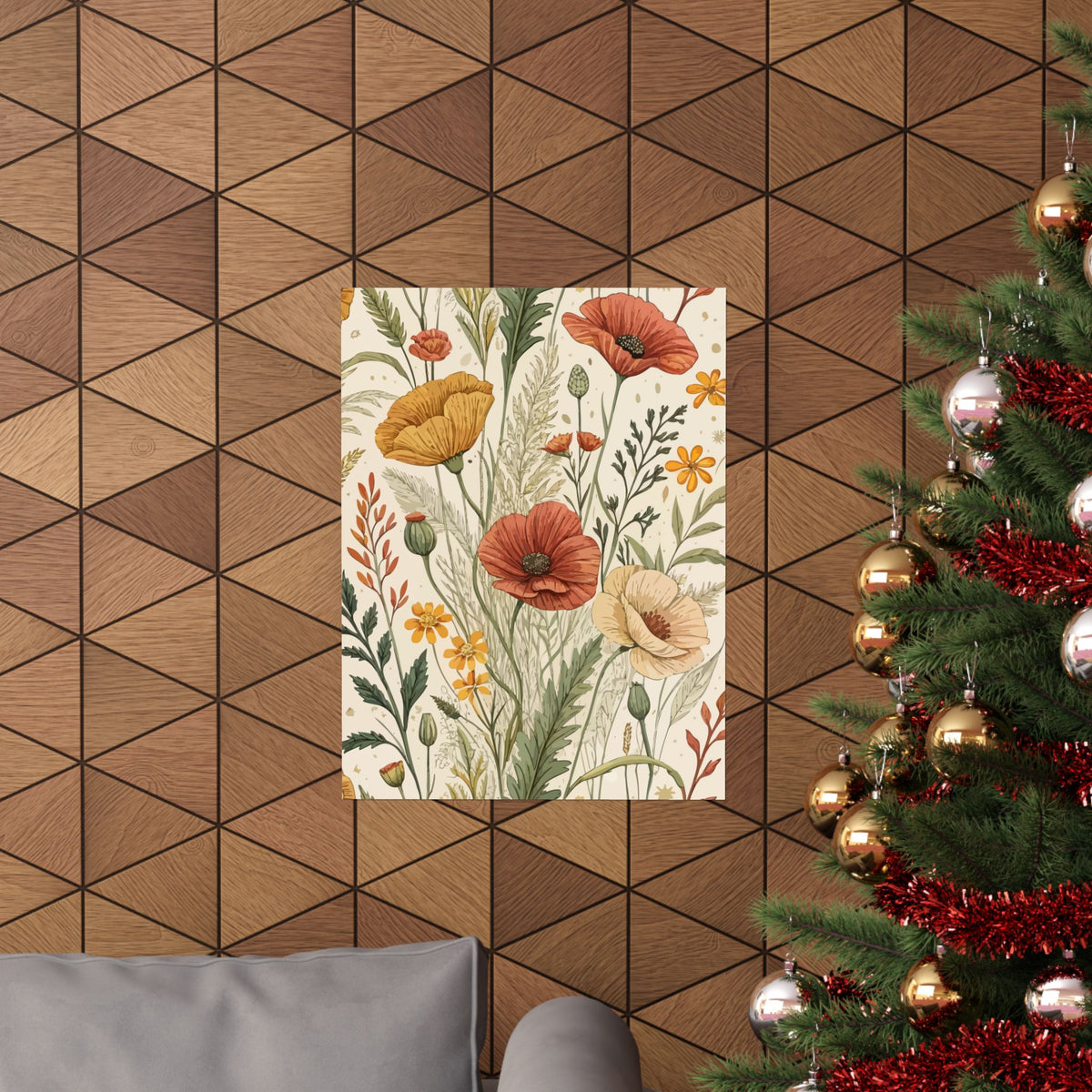 Wildflowers Pattern 008 - 18 in x 24 in Matte Poster
