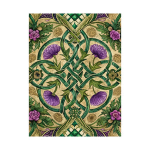 Folk Floral Pattern, Celtic Inspired 04 - 18 in x 24 in Matte Poster