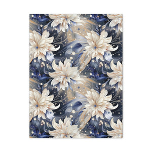 Nocturnal Bloom Pattern 003 - 18 in x 24 in Matte Canvas, Stretched, 1.25 in