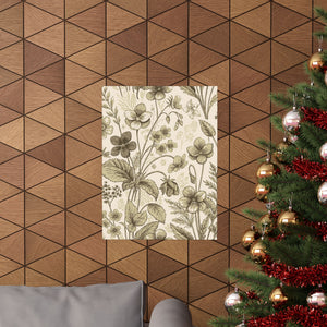 Wildflowers Pattern 180 - 18 in x 24 in Matte Poster