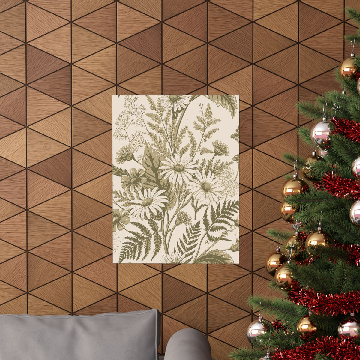 Wildflowers Pattern 153 - 18 in x 24 in Matte Poster