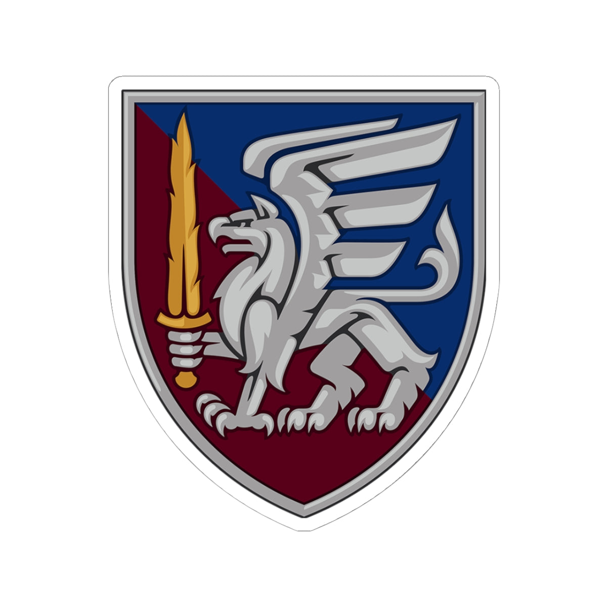 81st Airmobile Brigade (Ukraine) - 3" x 3" Kiss-Cut Sticker