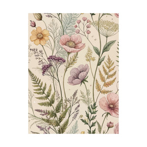 Wildflowers Pattern 052 - 18 in x 24 in Matte Poster