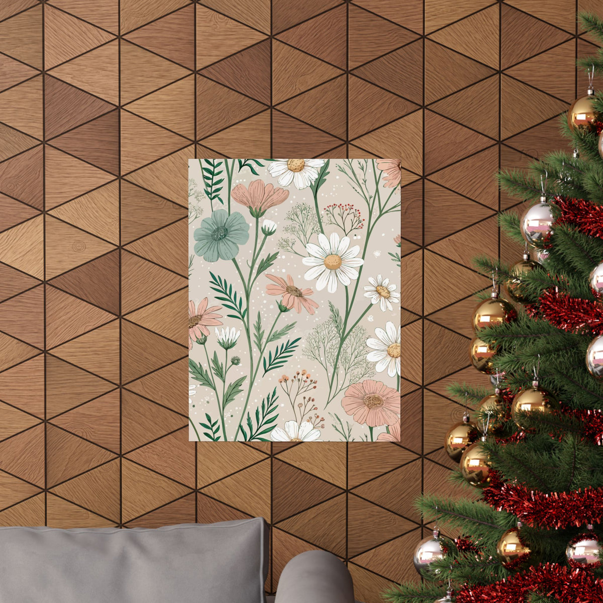 Wildflowers Pattern 143 - 18 in x 24 in Matte Poster