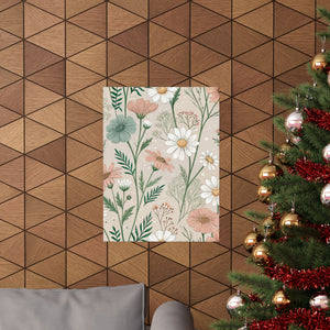 Wildflowers Pattern 143 - 18 in x 24 in Matte Poster
