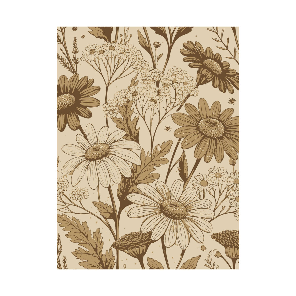 Wildflowers Pattern 013 - 18 in x 24 in Matte Poster