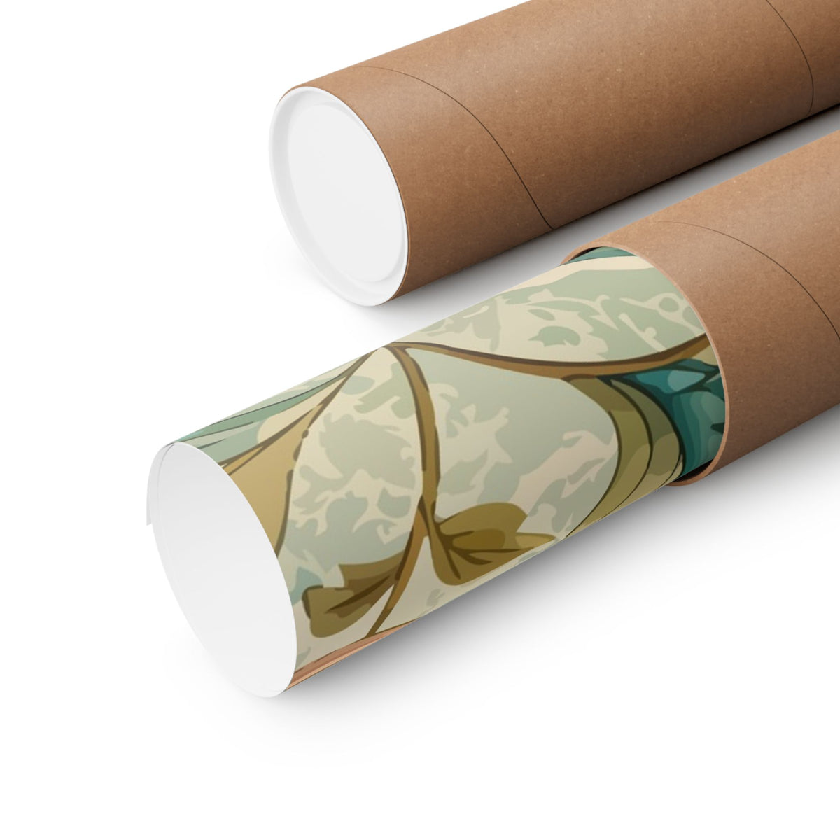 Folk Floral Pattern, Burmese Inspired 01 - 18 in x 24 in Matte Poster