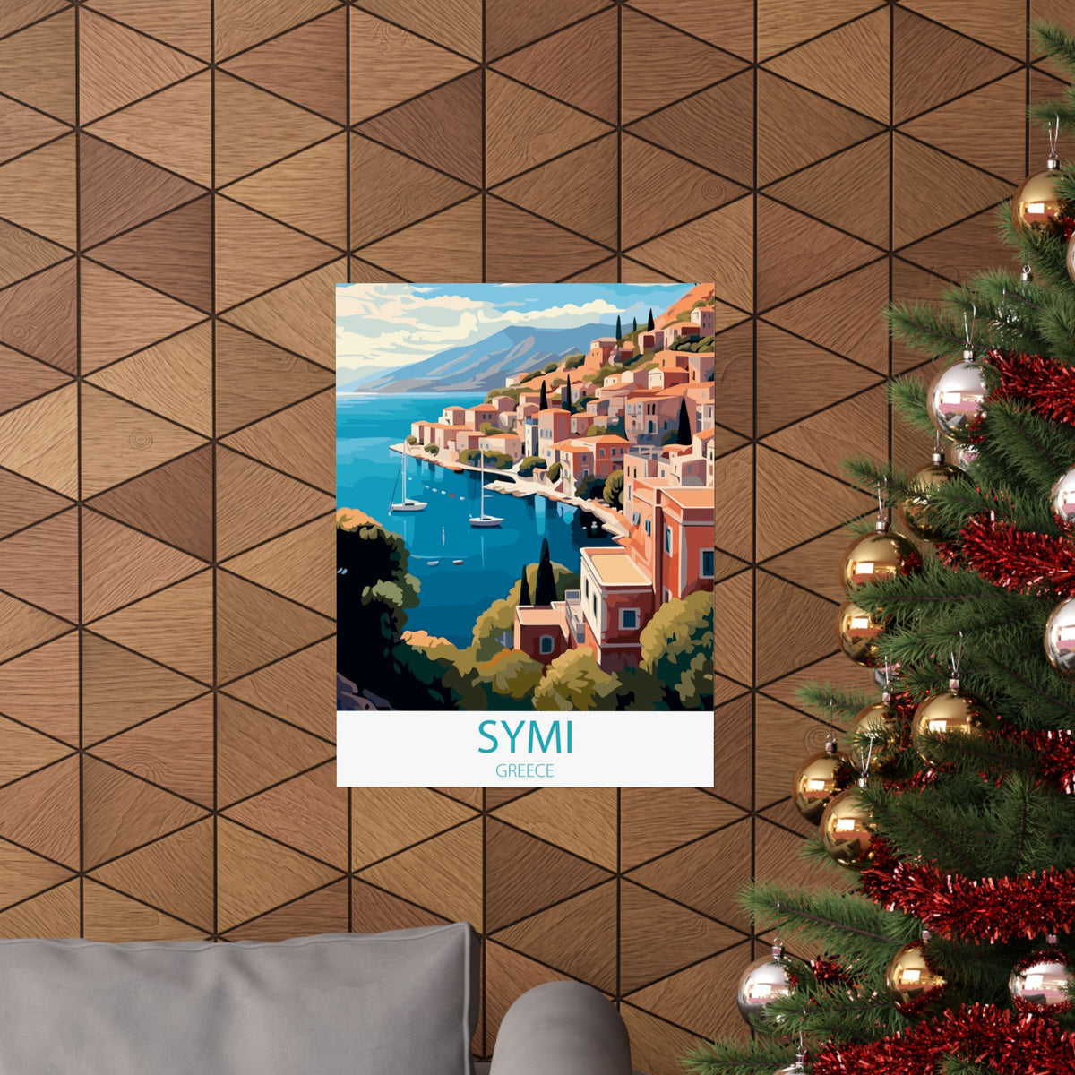 Famous Travel Destinations - Symi, Greece - 18 in x 24 in Matte Poster
