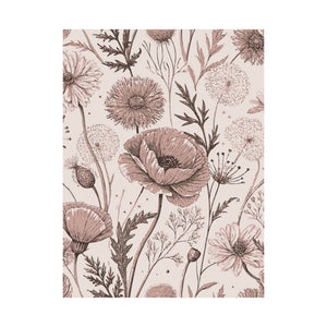 Wildflowers Pattern 123 - 18 in x 24 in Matte Poster