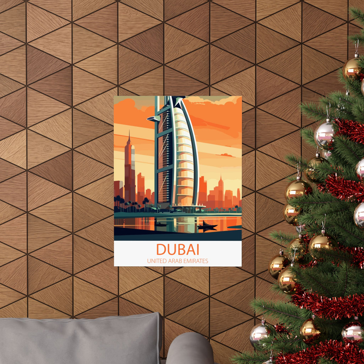 Famous Travel Destinations - Dubai, United Arab Emirates - 18 in x 24 in Matte Poster