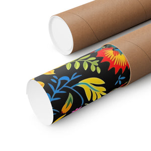 Mexican Floral Fiesta Pattern 037 - 18 in x 24 in Matte Poster