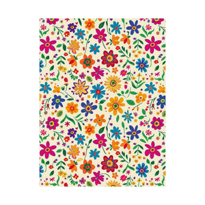 Mexican Floral Fiesta Pattern 005 - 18 in x 24 in Matte Poster