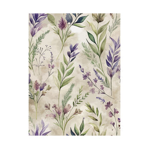 Folk Floral Pattern, French Inspired 01 - 18 in x 24 in Matte Poster