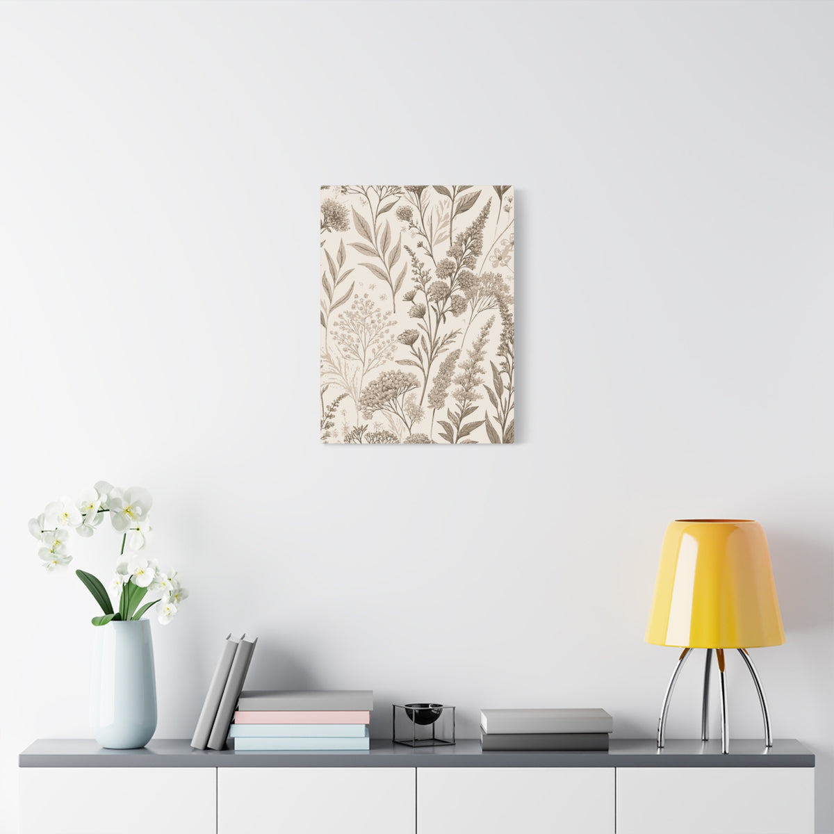 Wildflowers Pattern 119 - 18 in x 24 in Matte Canvas, Stretched, 1.25 in