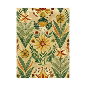 Folk Floral Pattern, Kenyan Inspired 02 - 18 in x 24 in Matte Poster
