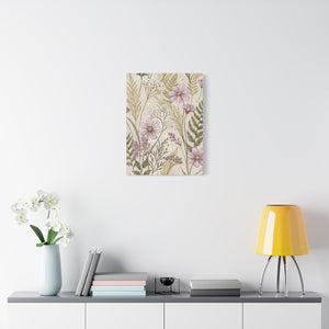 Wildflowers Pattern 090 - 18 in x 24 in Matte Canvas, Stretched, 1.25 in