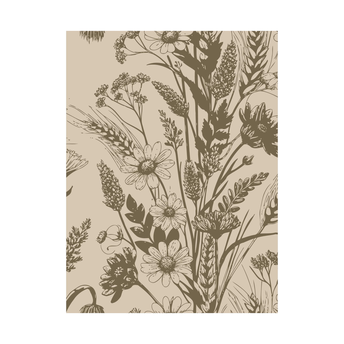 Wildflowers Pattern 133 - 18 in x 24 in Matte Poster