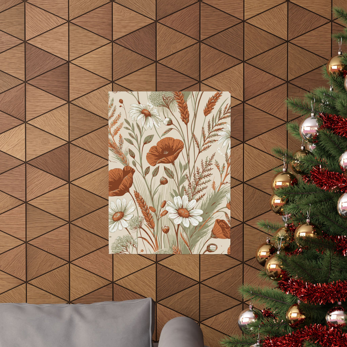 Wildflowers Pattern 165 - 18 in x 24 in Matte Poster