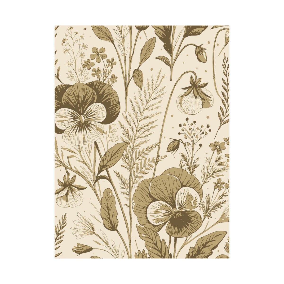 Wildflowers Pattern 009 - 18 in x 24 in Matte Poster
