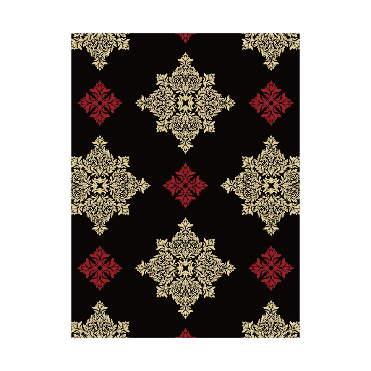 Damask Pattern 029 - 18 in x 24 in Matte Poster