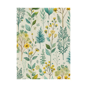 Folk Floral Pattern, Finnish Inspired 01 - 18 in x 24 in Matte Poster