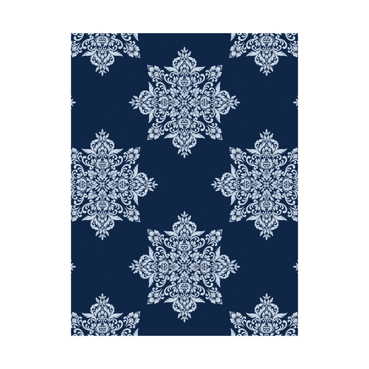 Damask Pattern 022 - 18 in x 24 in Matte Poster