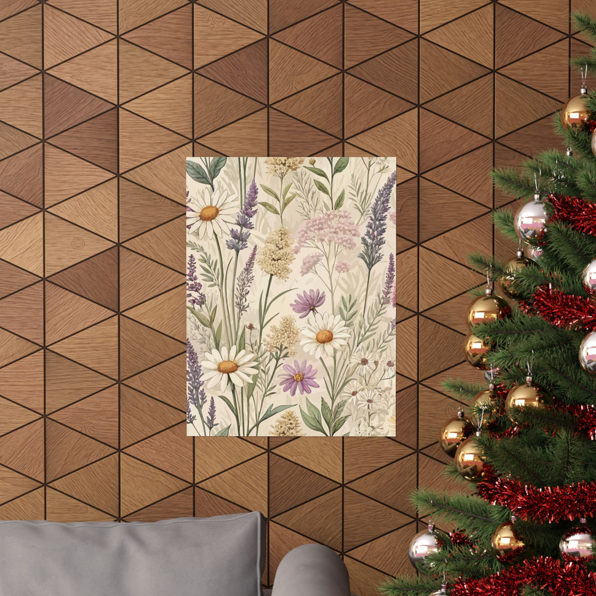 Wildflowers Pattern 148 - 18 in x 24 in Matte Poster