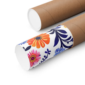 Mexican Floral Fiesta Pattern 022 - 18 in x 24 in Matte Poster