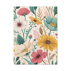 Wildflowers Pattern 108 - 18 in x 24 in Matte Canvas, Stretched, 1.25 in