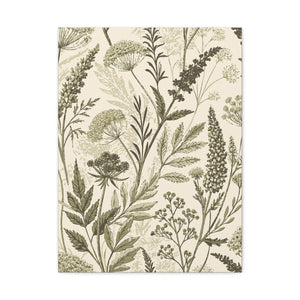 Wildflowers Pattern 114 - 18 in x 24 in Matte Canvas, Stretched, 1.25 in