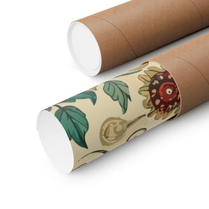 Folk Floral Pattern, Uzbek Inspired 02 - 18 in x 24 in Matte Poster