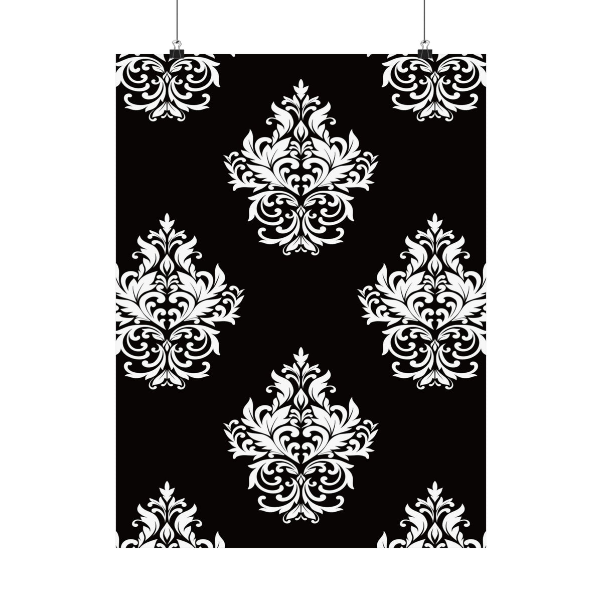 Damask Pattern 018 - 18 in x 24 in Matte Poster