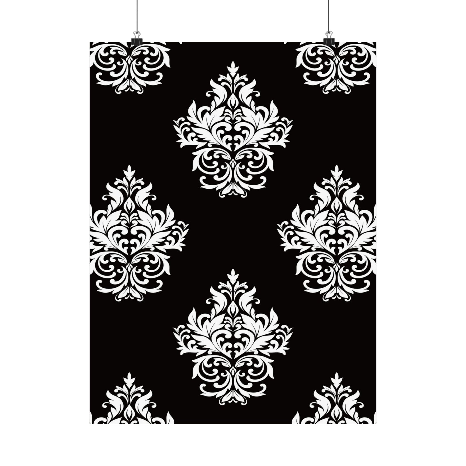 Damask Pattern 018 - 18 in x 24 in Matte Poster
