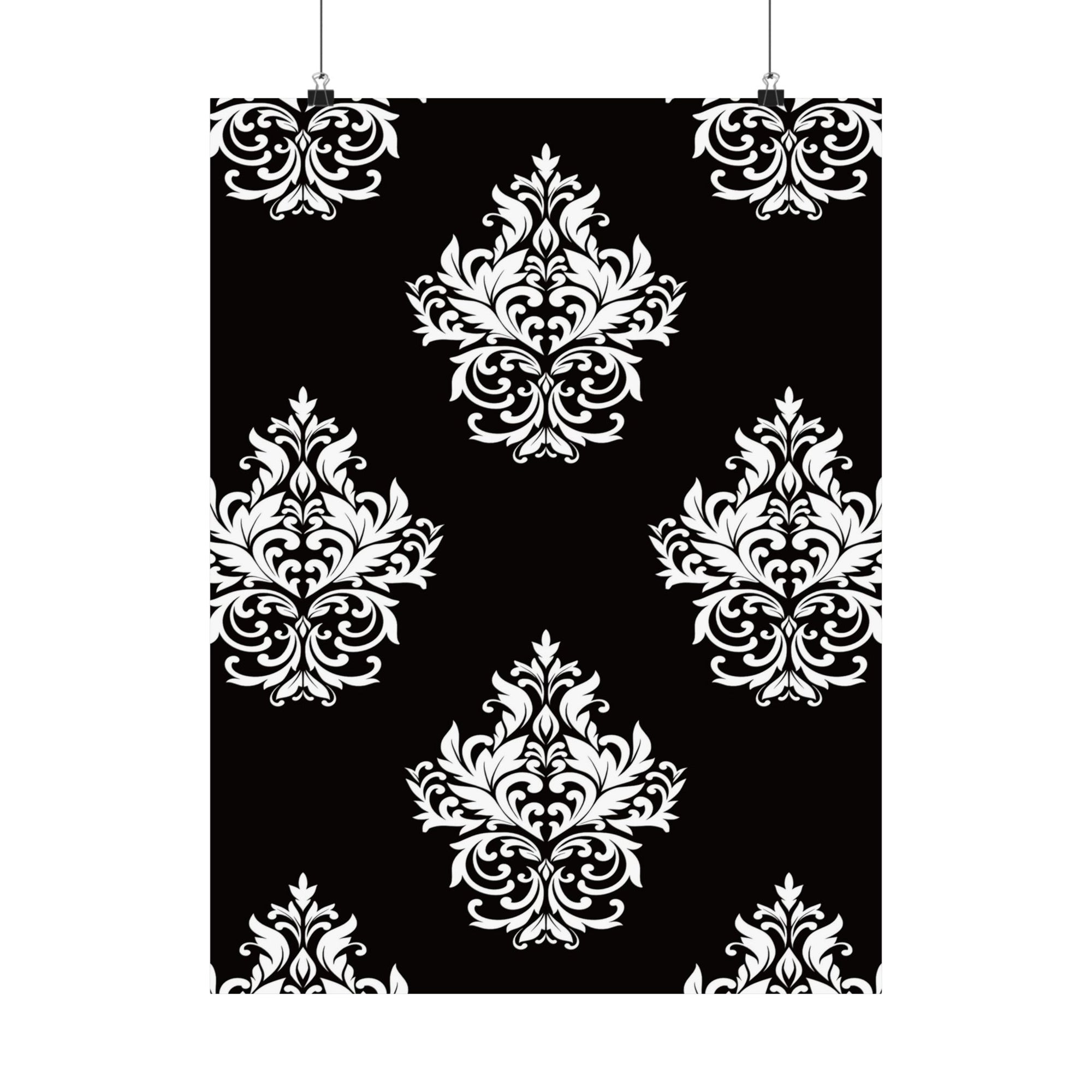 Damask Pattern 018 - 18 in x 24 in Matte Poster