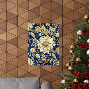 Folk Floral Pattern, Indonesian Inspired 01 - 18 in x 24 in Matte Poster