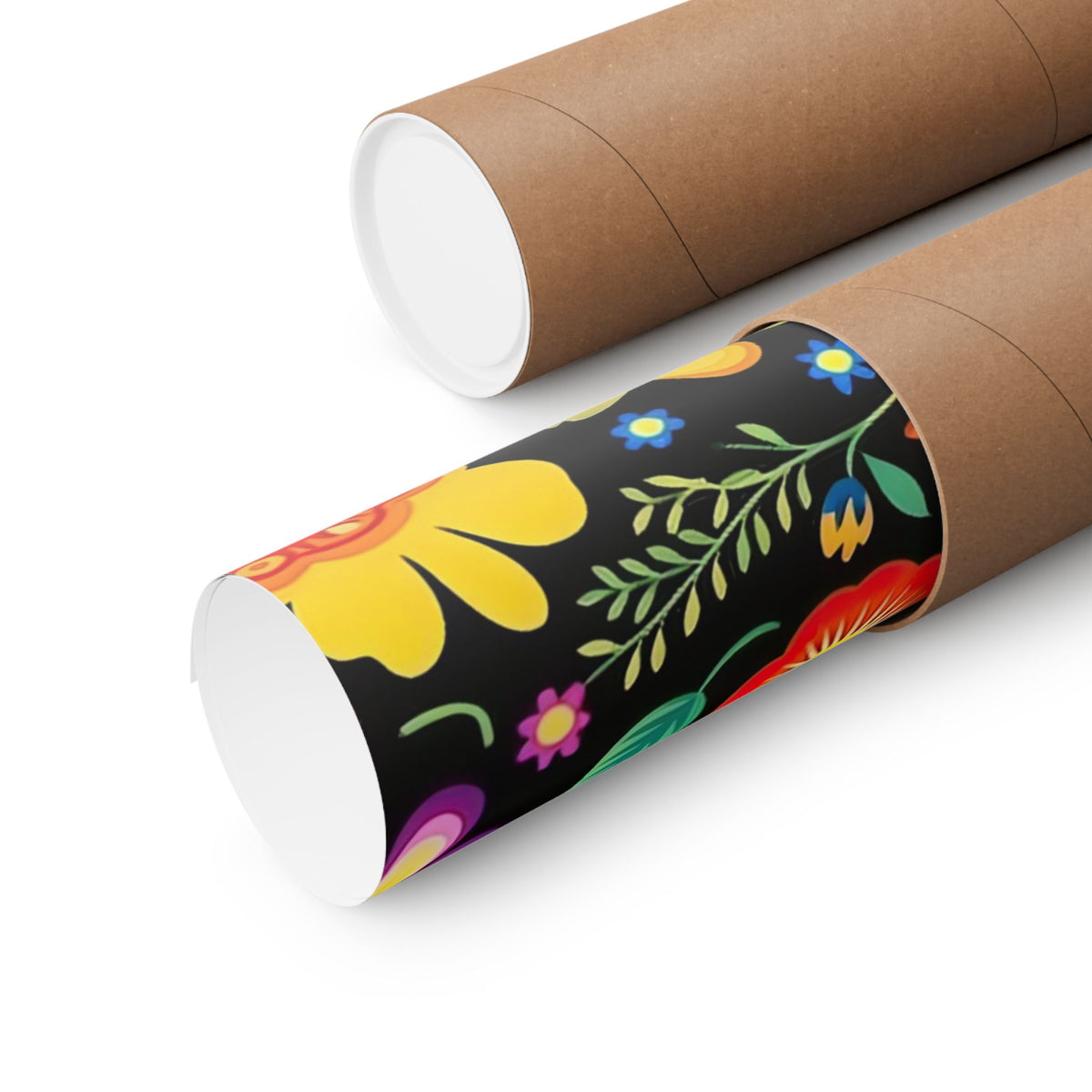 Mexican Floral Fiesta Pattern 032 - 18 in x 24 in Matte Poster
