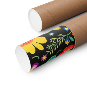 Mexican Floral Fiesta Pattern 032 - 18 in x 24 in Matte Poster