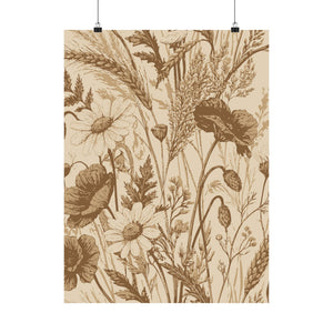 Wildflowers Pattern 166 - 18 in x 24 in Matte Poster