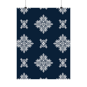 Damask Pattern 010 - 18 in x 24 in Matte Poster