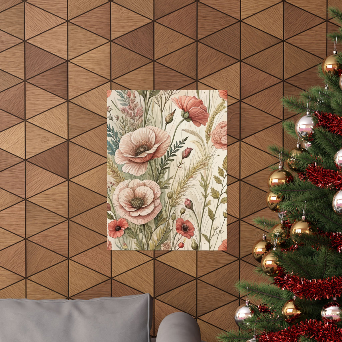 Wildflowers Pattern 178 - 18 in x 24 in Matte Poster