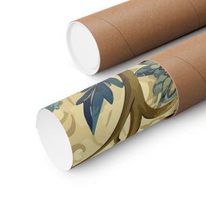 Folk Floral Pattern, Mongolian Inspired 02 - 18 in x 24 in Matte Poster