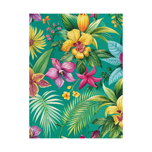 Folk Floral Pattern, Colombian Inspired 02 - 18 in x 24 in Matte Poster