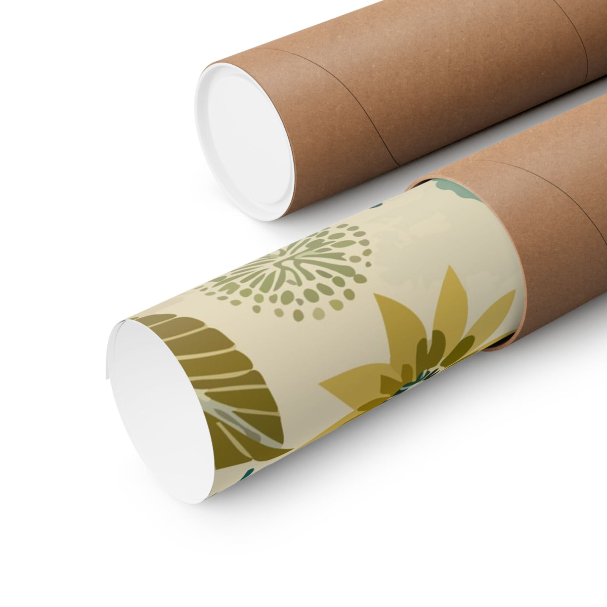 Folk Floral Pattern, Scandinavian Inspired 01 - 18 in x 24 in Matte Poster