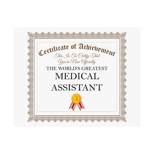 World's Greatest Medical Assistant - 14 in x 11 in Matte Poster