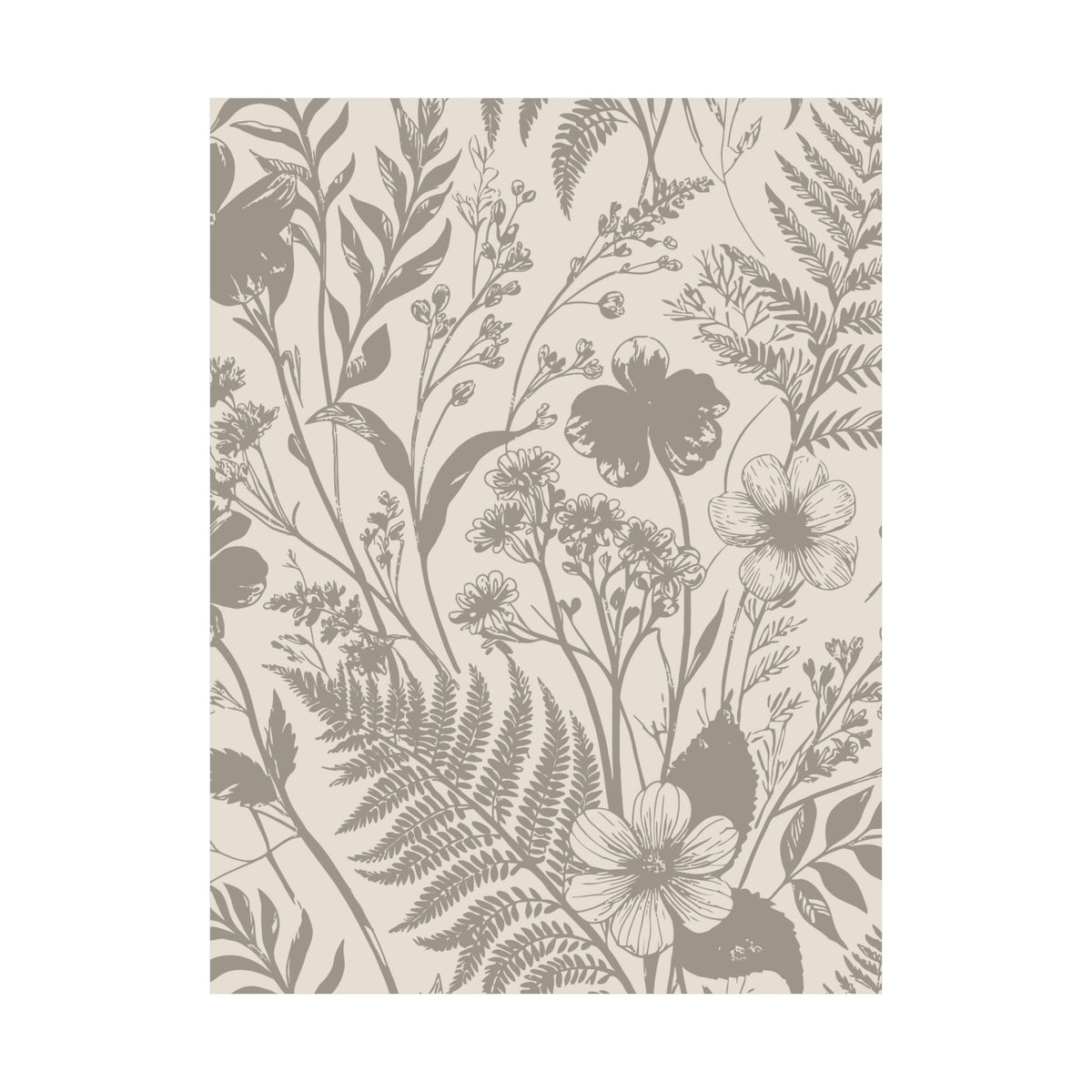 Wildflowers Pattern 087 - 18 in x 24 in Matte Poster
