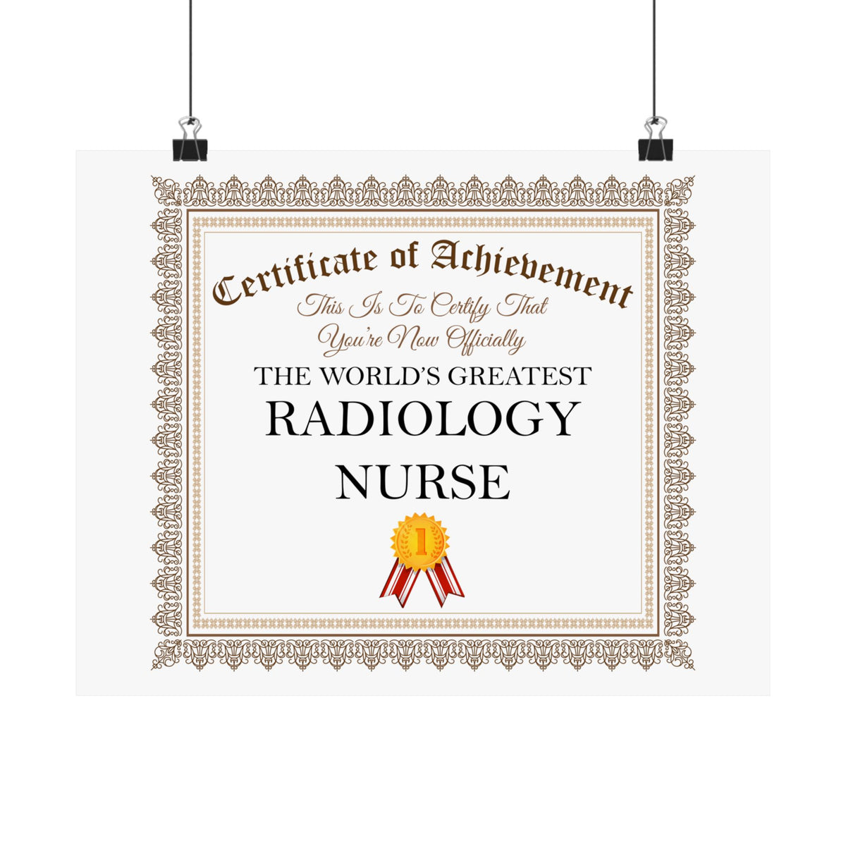 World's Greatest Radiology Nurse - 14 in x 11 in Matte Poster