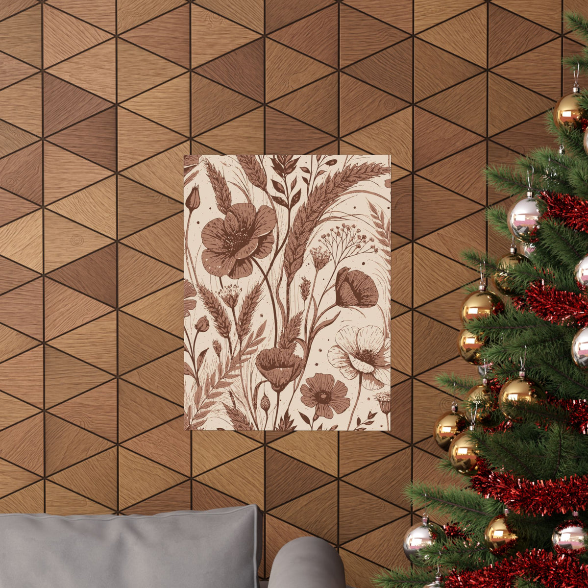 Wildflowers Pattern 094 - 18 in x 24 in Matte Poster