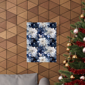 Nocturnal Bloom Pattern 009 - 18 in x 24 in Matte Poster